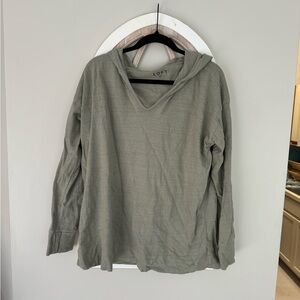 LOFT | Olive | Hoodie | Cotton